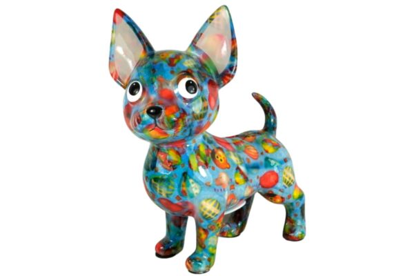 Pomme Pidou Spardose Money Bank Hund Chihuahua Cruz Sweet Blue