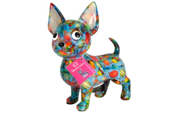 Pomme Pidou Spardose Money Bank Hund Chihuahua Cruz Sweet Blue