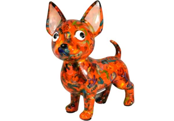 Pomme Pidou Spardose Money Bank Hund Chihuahua Cruz Sweet Orange