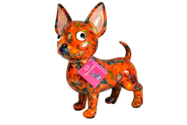 Pomme Pidou Spardose Money Bank Hund Chihuahua Cruz Sweet Orange