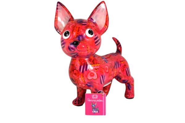 Pomme Pidou Spardose Money Bank Hund Chihuahua Cruz Sweet Pink