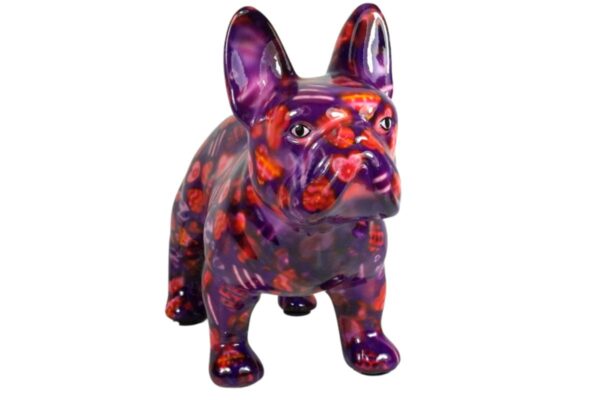 Pomme Pidou Spardose Money Bank Bulldogge Jack Lila Herz