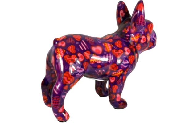 Pomme Pidou Spardose Money Bank Bulldogge Jack Lila Herz