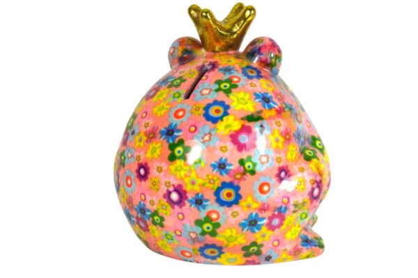 Pomme Pidou Spardose Money Bank Frosch Freddy Blümchen Rosa
