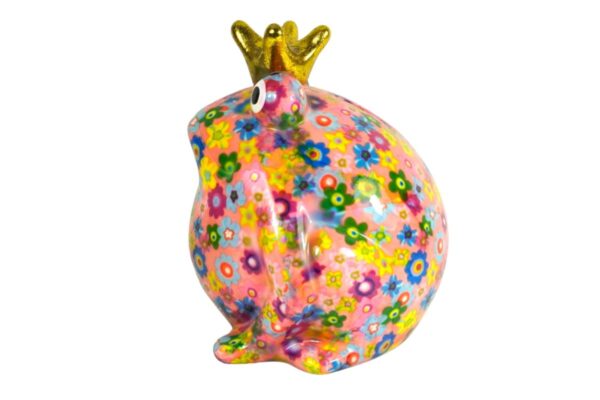 Pomme Pidou Spardose Money Bank Frosch Freddy Blümchen Rosa