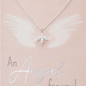 Halskette HCA An Angel for you versilbert Schutzengel Perlmutt Perle