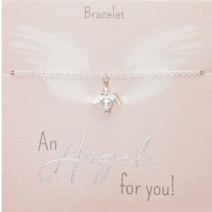 Armband HCA An Angel for you versilbert Schutzengel Perlmutt Perle