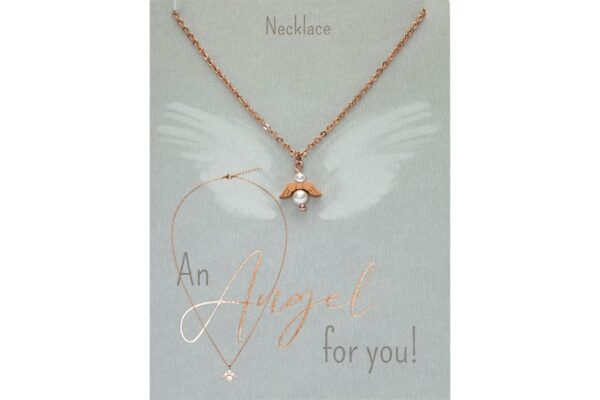 Halskette HCA An Angel for you rosévergoldet Schutzengel Perlmutt Perle