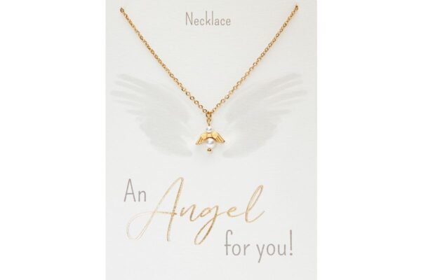 Halskette HCA An Angel for you vergoldet Schutzengel Perlmutt Perle
