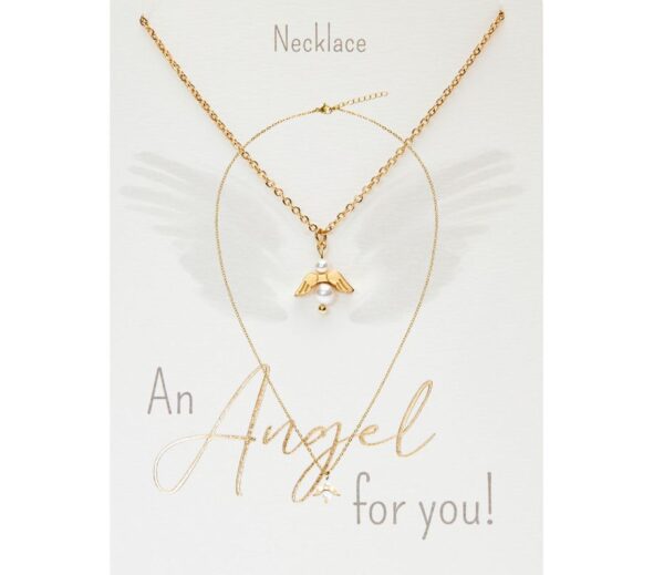 Halskette HCA An Angel for you vergoldet Schutzengel Perlmutt Perle