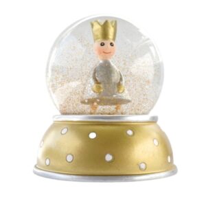 Pape Schneekugel Glimmerkugel Little King Gold Base mit Weißen Punkten