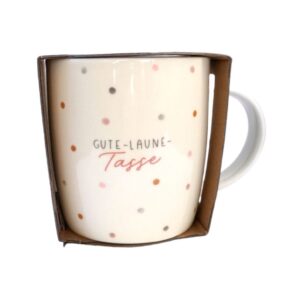 Grafik Werkstatt Henkelbecher Kaffeebecher Sprüchetasse Gute Laune Tasse