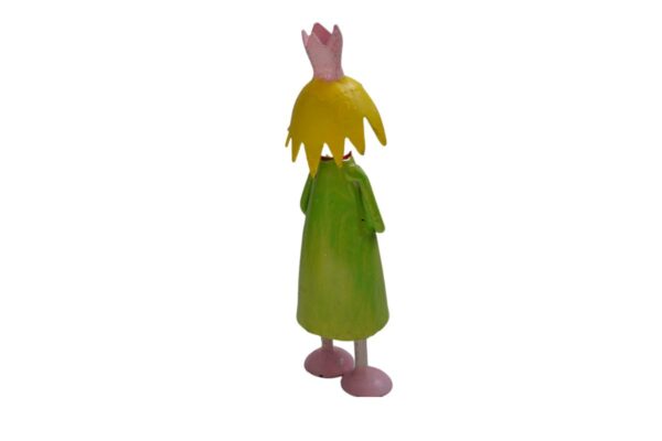 Pape Deko Figur Blechpuppe Little Prinzessin Grün mit Herz 11cm Handarbeit