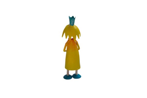 Pape Deko Figur Blechpuppe Little Prinzessin Gelb mit Herz 11cm Handarbeit