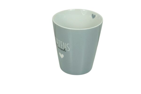 Krasilnikoff Kaffeebecher Kaffeetasse Sprüche Tasse Mug Cup Herzens Mensch