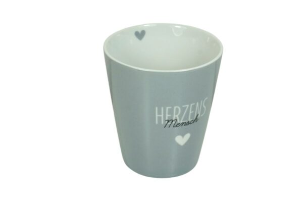 Krasilnikoff Kaffeebecher Kaffeetasse Sprüche Tasse Mug Cup Herzens Mensch