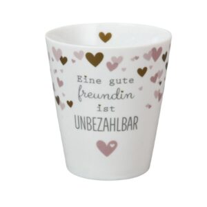 Krasilnikoff Kaffeebecher Kaffeetasse Sprüche Tasse Mug Cup Eine gute Freundin ist Unbezahlbar