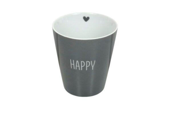 Krasilnikoff Kaffeebecher Kaffeetasse Sprüche Tasse Mug Cup Happy