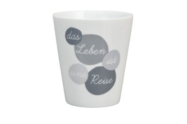 Krasilnikoff Kaffeebecher Kaffeetasse Sprüche Tasse Mug Cup Das Leben ist eine Reise