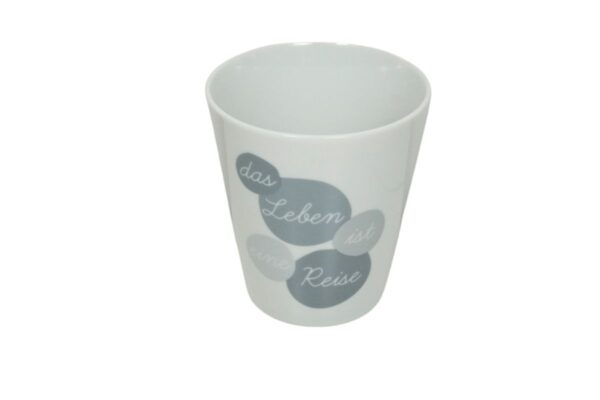 Krasilnikoff Kaffeebecher Kaffeetasse Sprüche Tasse Mug Cup Das Leben ist eine Reise