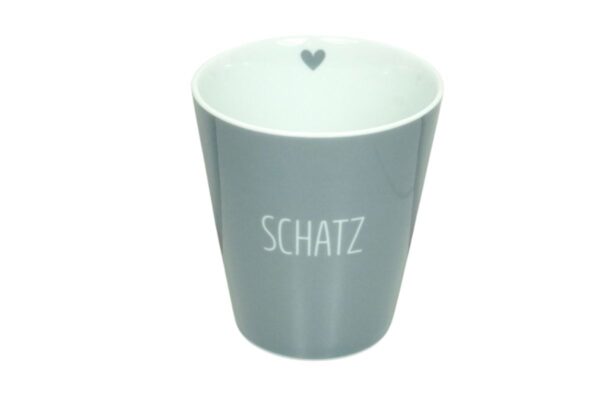 Krasilnikoff Kaffeebecher Kaffeetasse Sprüche Tasse Mug Cup Schatz