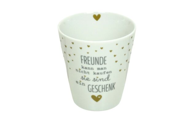 Krasilnikoff Kaffeebecher Kaffeetasse Sprüche Tasse Mug Cup Freunde kann man nicht kaufen sie sind ein Geschenk