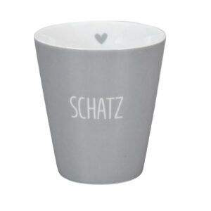 Krasilnikoff Kaffeebecher Kaffeetasse Sprüche Tasse Mug Cup Schatz
