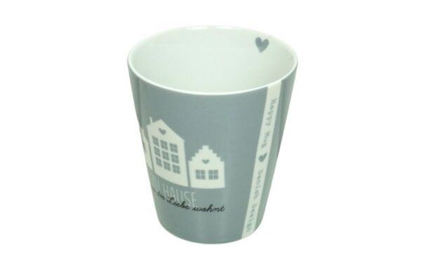 Krasilnikoff Kaffeebecher Kaffeetasse Sprüche Tasse Mug Cup Zu Hause ist wo die Liebe wohnt