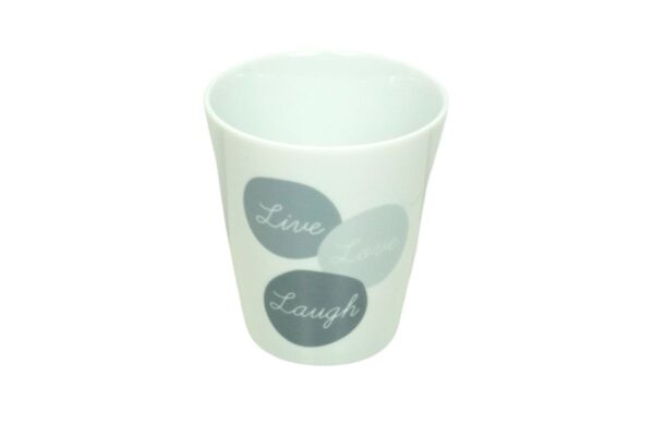 Krasilnikoff Kaffeebecher Kaffeetasse Sprüche Tasse Mug Cup Live Love Laugh