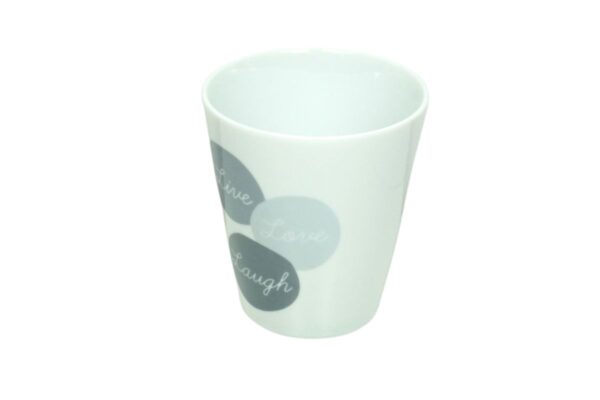 Krasilnikoff Kaffeebecher Kaffeetasse Sprüche Tasse Mug Cup Live Love Laugh