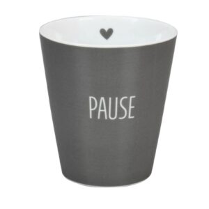 Krasilnikoff Kaffeebecher Sprüche Tasse Mug Cup Pause