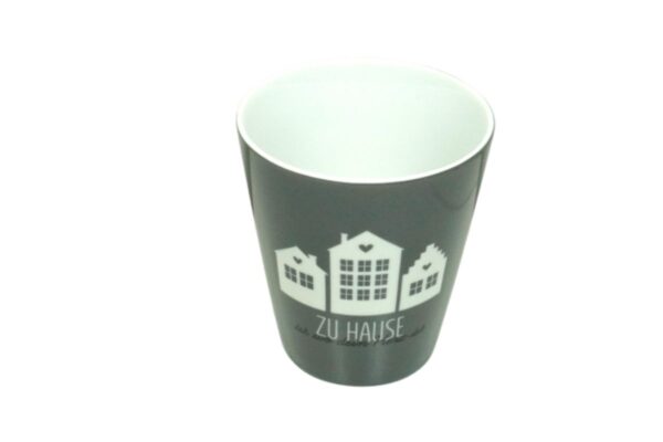 Krasilnikoff Kaffeebecher Sprüche Tasse Mug Cup Zu Hause ist wo dein Herz ist