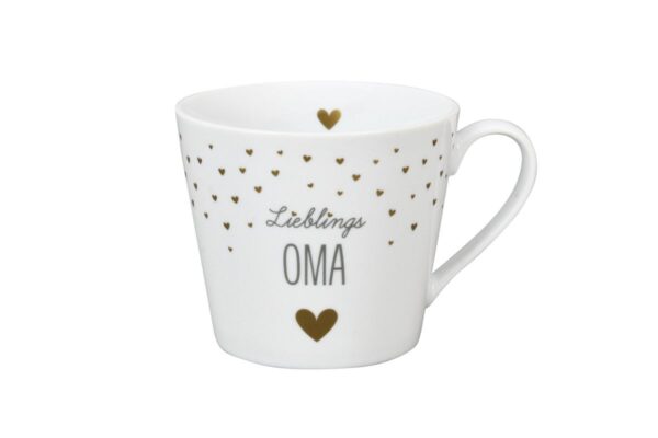 Krasilnikoff Henkeltasse Kaffeetasse Sprüche Tasse Lieblings Oma