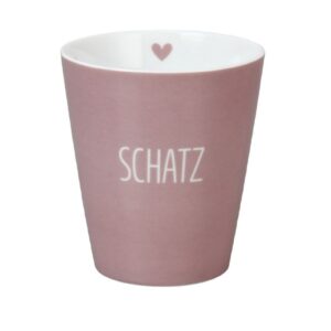 Krasilnikoff Kaffeebecher Sprüche Tasse Mug Cup Schatz