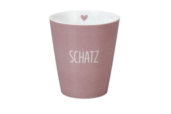 Krasilnikoff Kaffeebecher Sprüche Tasse Mug Cup Schatz
