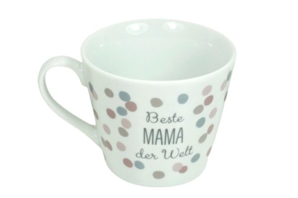 Krasilnikoff Henkeltasse Kaffeetasse Sprüche Tasse Beste Mama der Welt