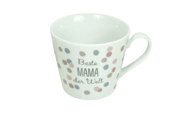 Krasilnikoff Henkeltasse Kaffeetasse Sprüche Tasse Beste Mama der Welt