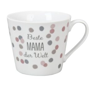 Krasilnikoff Henkeltasse Kaffeetasse Sprüche Tasse Beste Mama der Welt