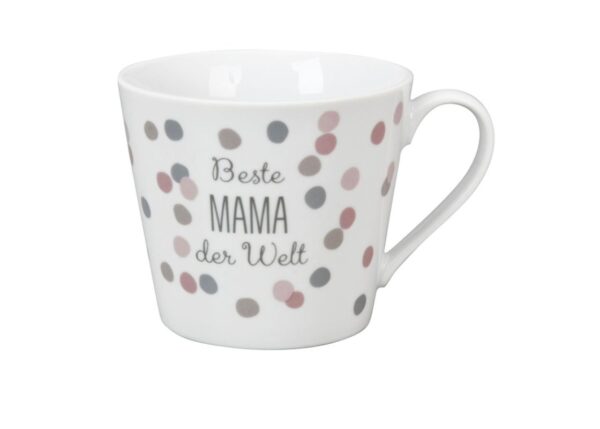 Krasilnikoff Henkeltasse Kaffeetasse Sprüche Tasse Beste Mama der Welt