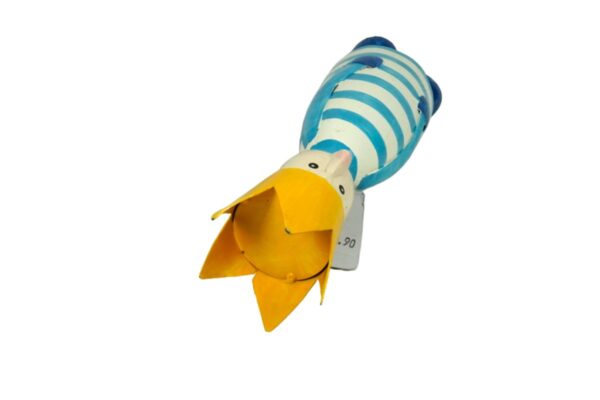 Pape Deko Figur Blechpuppe Long King König mit Krone Blechfigur Blau