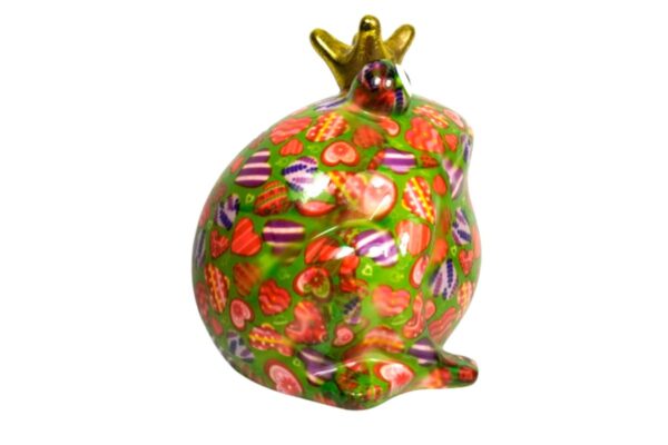 Pomme Pidou Spardose Money Bank Frosch Freddy Grün Herzchen