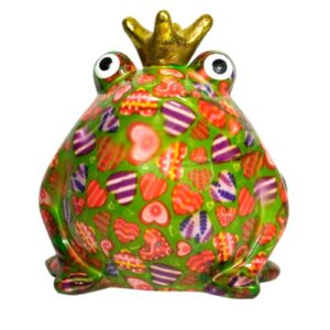 Pomme Pidou Spardose Money Bank Frosch Freddy Grün Herzchen