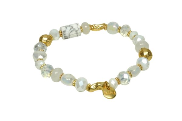 Biba Armband Crystal Perlen Mix Damen Armband Anhänger Gold