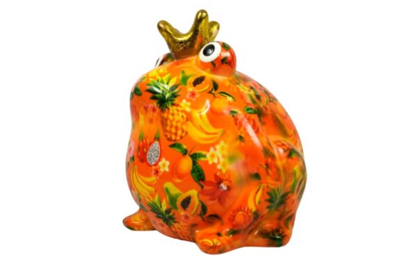 Pomme Pidou Spardose Money Bank Frosch Freddy Orange Fruits