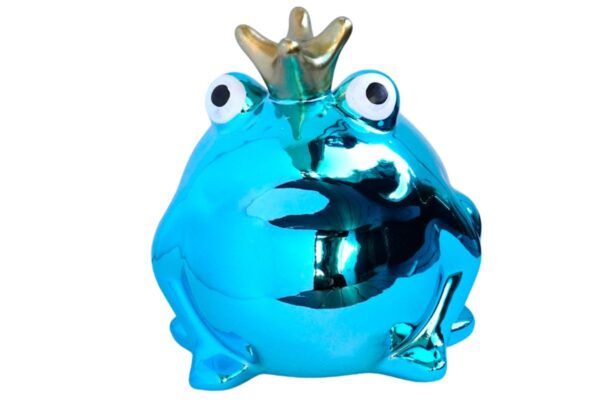 Pomme Pidou Spardose Money Bank Frosch Freddy Metallic Türkis