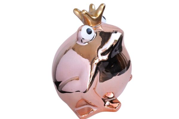 Pomme Pidou Spardose Money Bank Frosch Freddy Metallic Apricot