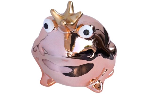 Pomme Pidou Spardose Money Bank Frosch Freddy Metallic Apricot