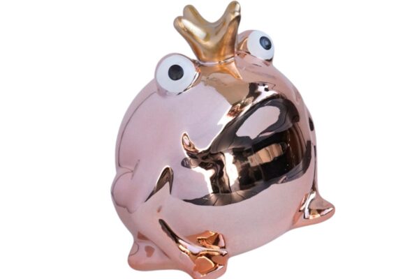 Pomme Pidou Spardose Money Bank Frosch Freddy Metallic Apricot