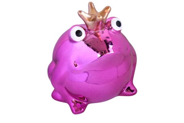 Pomme Pidou Spardose Money Bank Frosch Freddy Metallic Pink