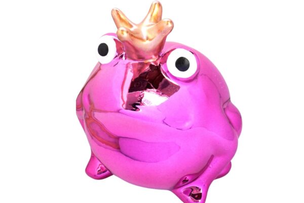 Pomme Pidou Spardose Money Bank Frosch Freddy Metallic Pink